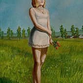 Девушка в поле.