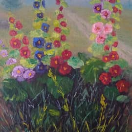 Мальва у дороги