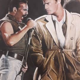 Фредди Меркюри и Кристофер Ламберт.