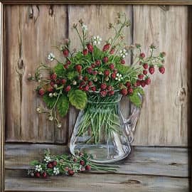 Земляничное настроение 2. Картина в частной коллекции.