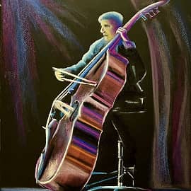 Виолончелист. Скетч.