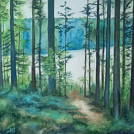 Лесное озеро