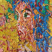 Картина Девушка с розой Любовь Екатерина Лебедева художник