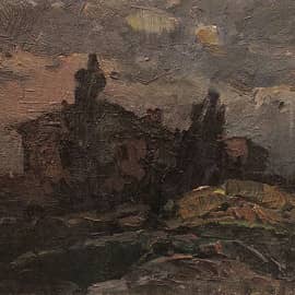 Картина «Хлебное поле» Холст, Масло 1979 г.