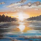 утро туманное