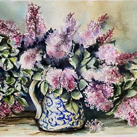 Сирень в кувшине