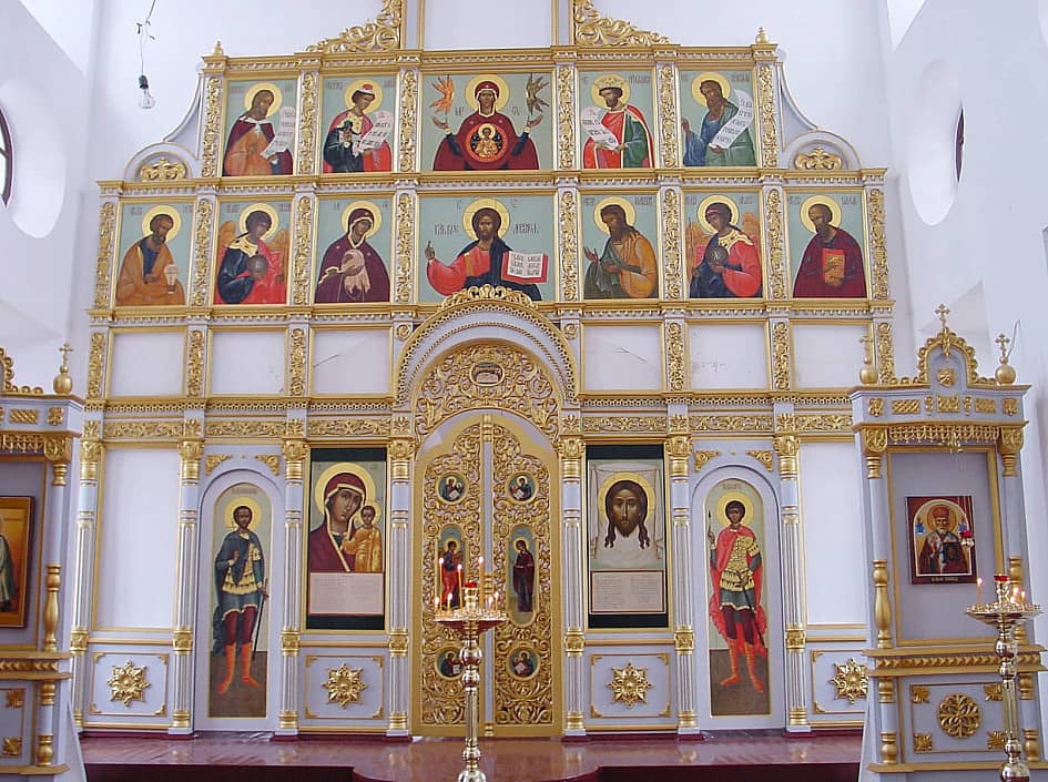 Иконостас Казанской церкви в Курской епархии.
