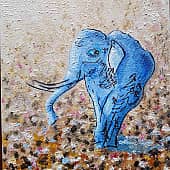 Голубой слонёнок