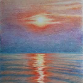 Закат над лагуной