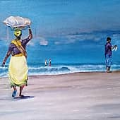 На берегу океана