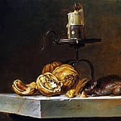 Натюрморт с мышью и свечой. (копия), художник Сергей Куценко