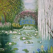 Японский мостик, художник Ирина