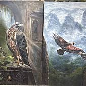 диптих..  " Старый замок"