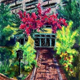 Сиде. Цветочная арка. Скетч.