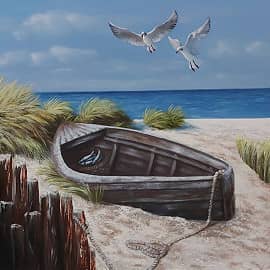 "Не успел забрать рыбу". Написана по фото из интернета