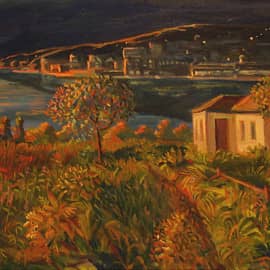 Южный вечер. Бухта.