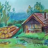 В деревне