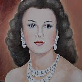 Портрет последней принцессы Египта Фавзии Фуад