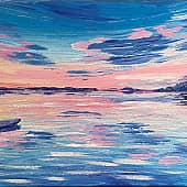 Медитация на вечернем озере