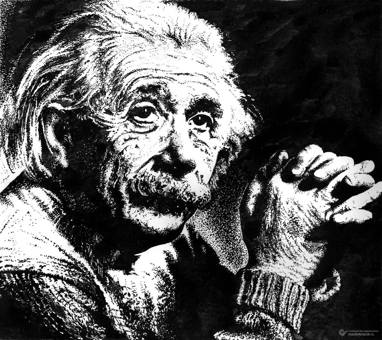 Картина Альберт Эйнштейн Albert Einstein - купить в интернет-магазине за  10000 руб.