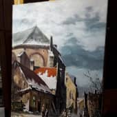 В городе зимой (3), художник Артём (Artevgen_art)