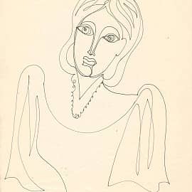 Женский образ. Из серии "Одной линией"