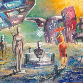 Где-то там...Манекены.