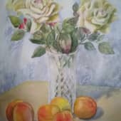 Розы и персики