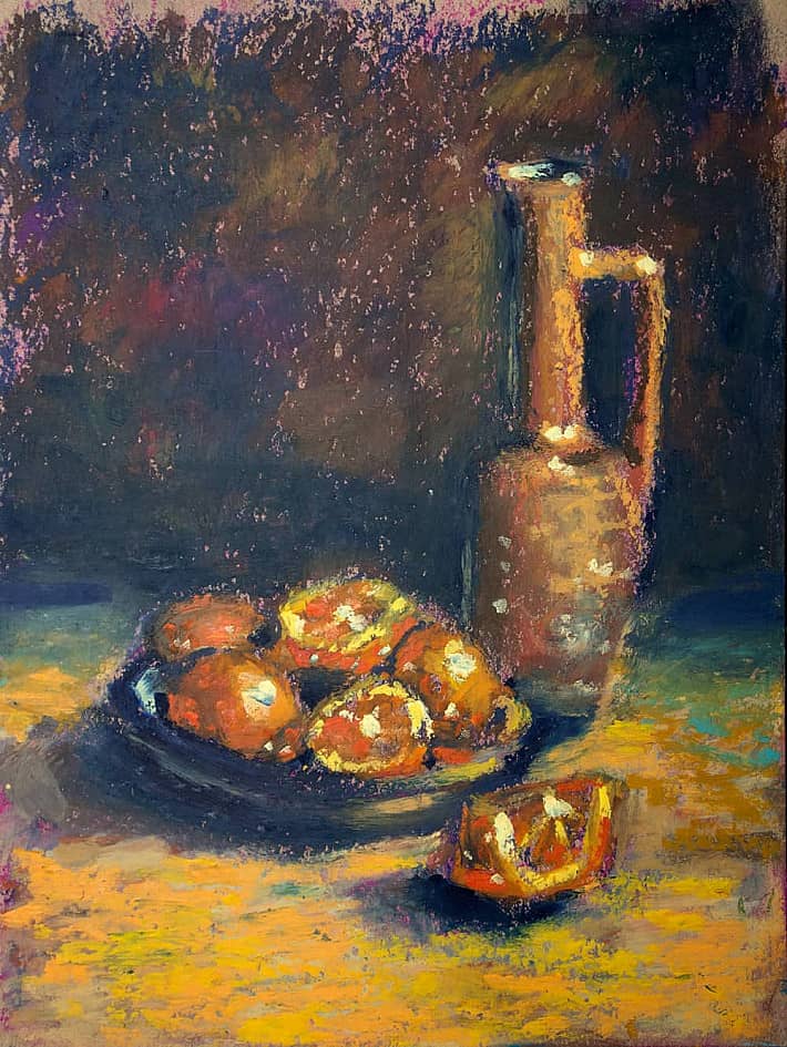 Кувшин и апельсины