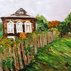 Старый дом с вышкой.