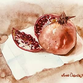 Гранат на бумажке