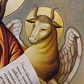 Икона апостола евангелиста Луки (2), художник Павел Корзухин