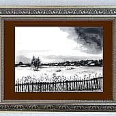 Среди зимы 39  Among the Winter 39 (1), художник Владимир Абаимов