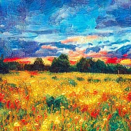 Весенняя поляна.