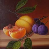 Сочные фрукты, художник Ирина