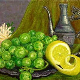 Лимончик с виноградом