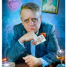 Грустный шарж "Прощай любимая" (Прошла любовь завяли помидоры)