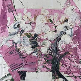 Картина Цветущая вишня Коломенское Екатерина Лебедева художник