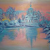 Храм на берегу реки.