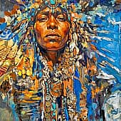 Настоящему индейцу надо только одного. Да и этого немного, да почти что ничего, художник Сергей Куценко