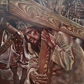 Иисус Христос несёт свой крест