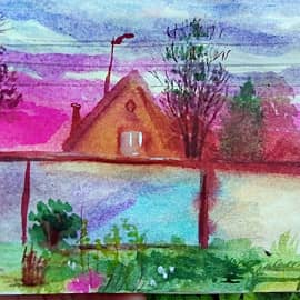 Домик. (художник Элен Веточка)