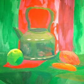 натюрморт с чайником