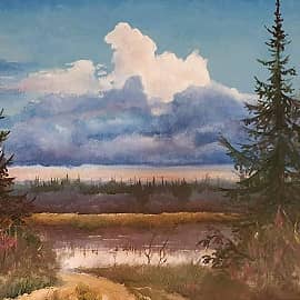 Вечернее облако