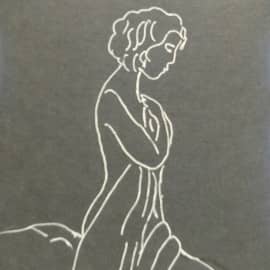 Девушка с покрывалом