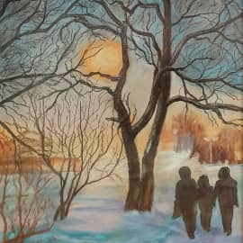 Январский вечер.