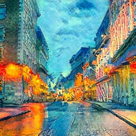 Ночные улицы.