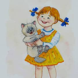 открытка с котом - 10