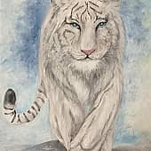 Белый тигр, художник Валентина Худякова