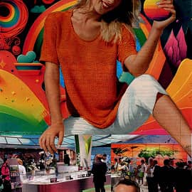 Не болтай! Виртуальное и реальное. Коллаж.